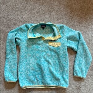 Blue and Yellow Patagonia Pullover